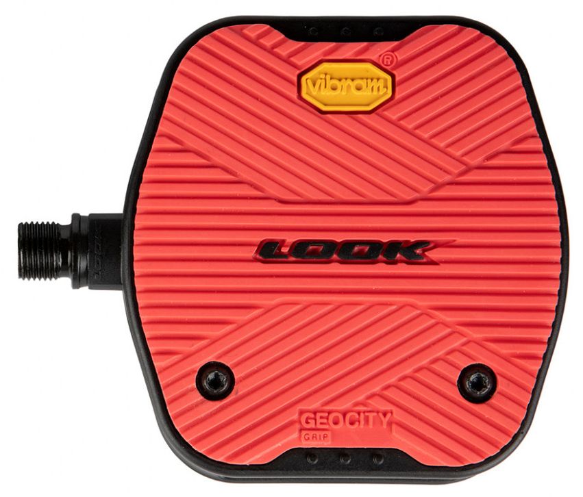 Look Geo City Grip Pedals Red