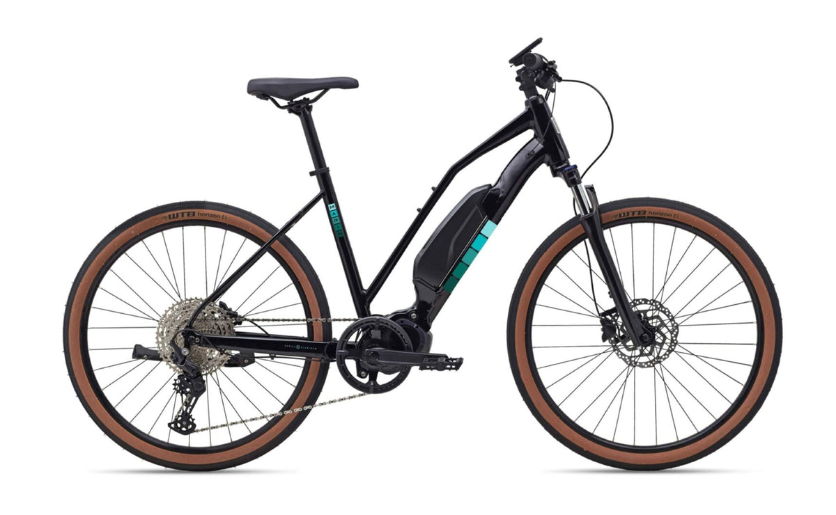 Marin Sausalito 2 Step Thru Electric Hybrid Bike Black/Teal Size