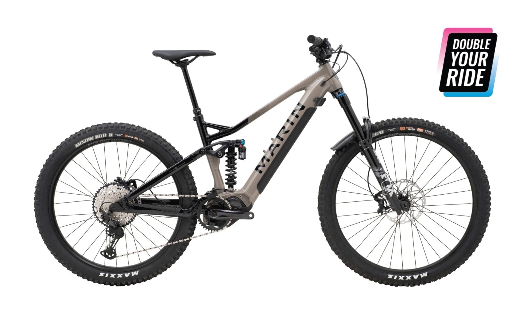 Marin Alpine Trail E2 Electric Mountain Bike Grey/Black Size
