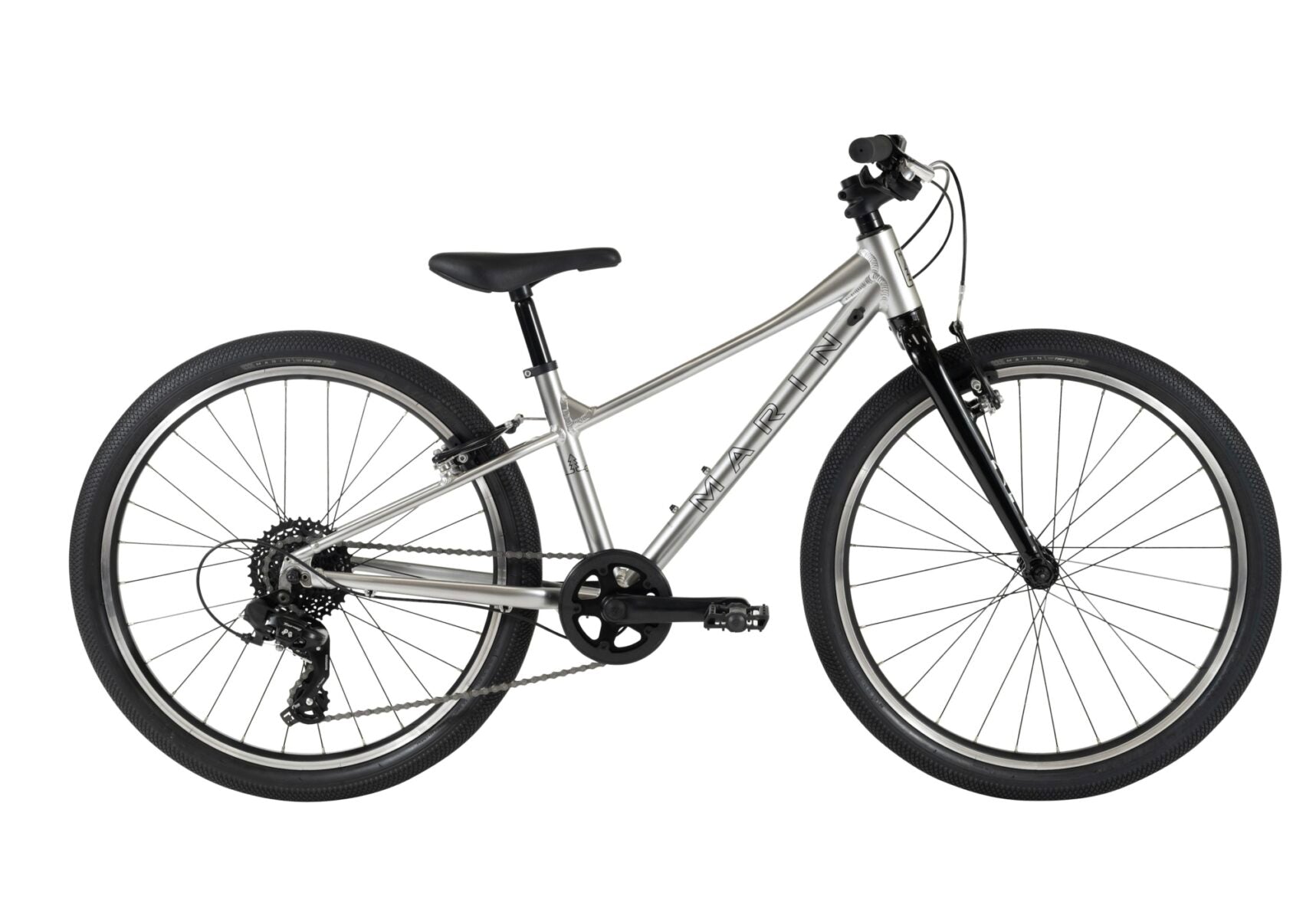 Marin Coast Trail 24" Kids Bike Silver/Black Size
