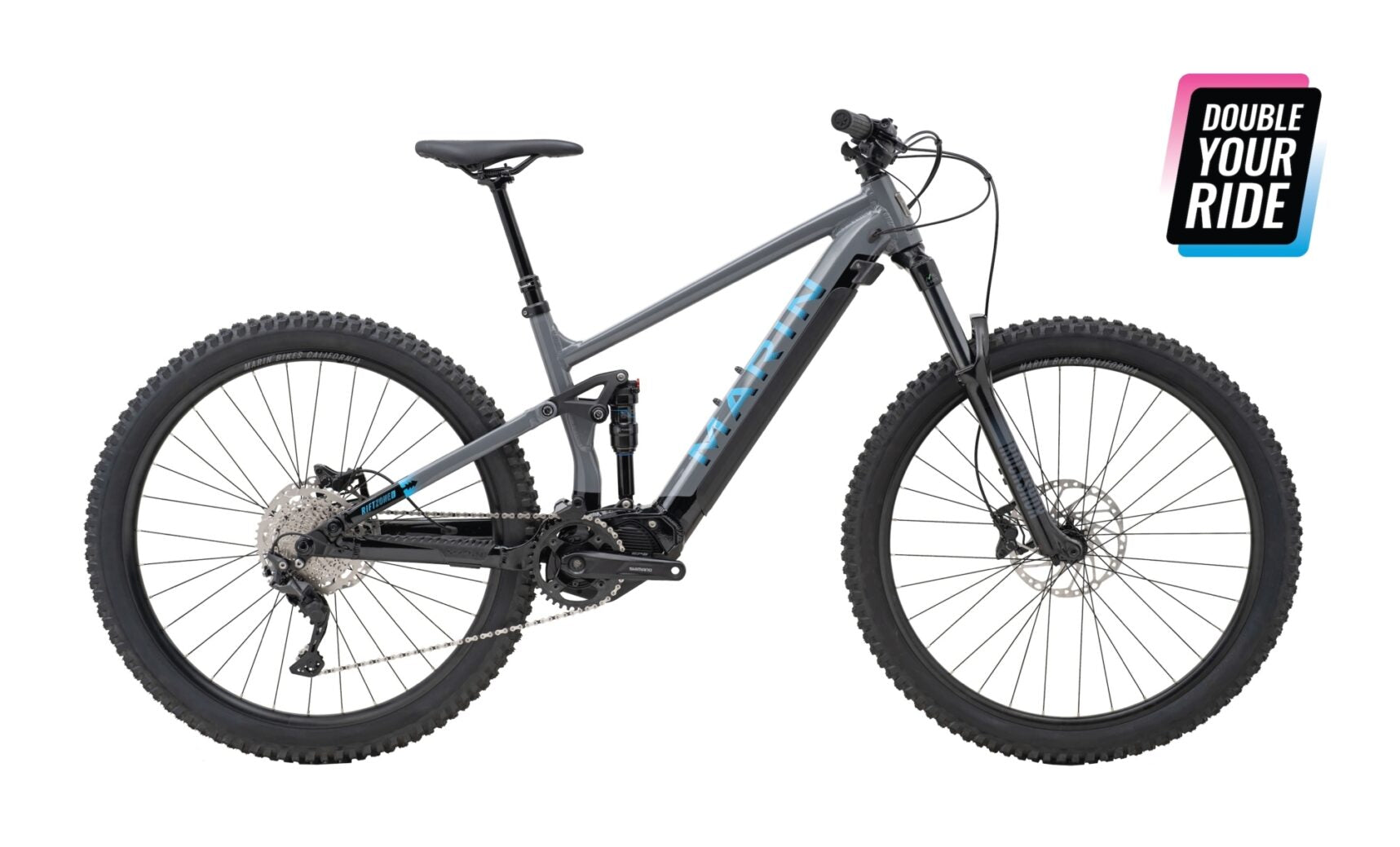 Marin Rift Zone E Electric Mountain Bike Grey/Blue Size