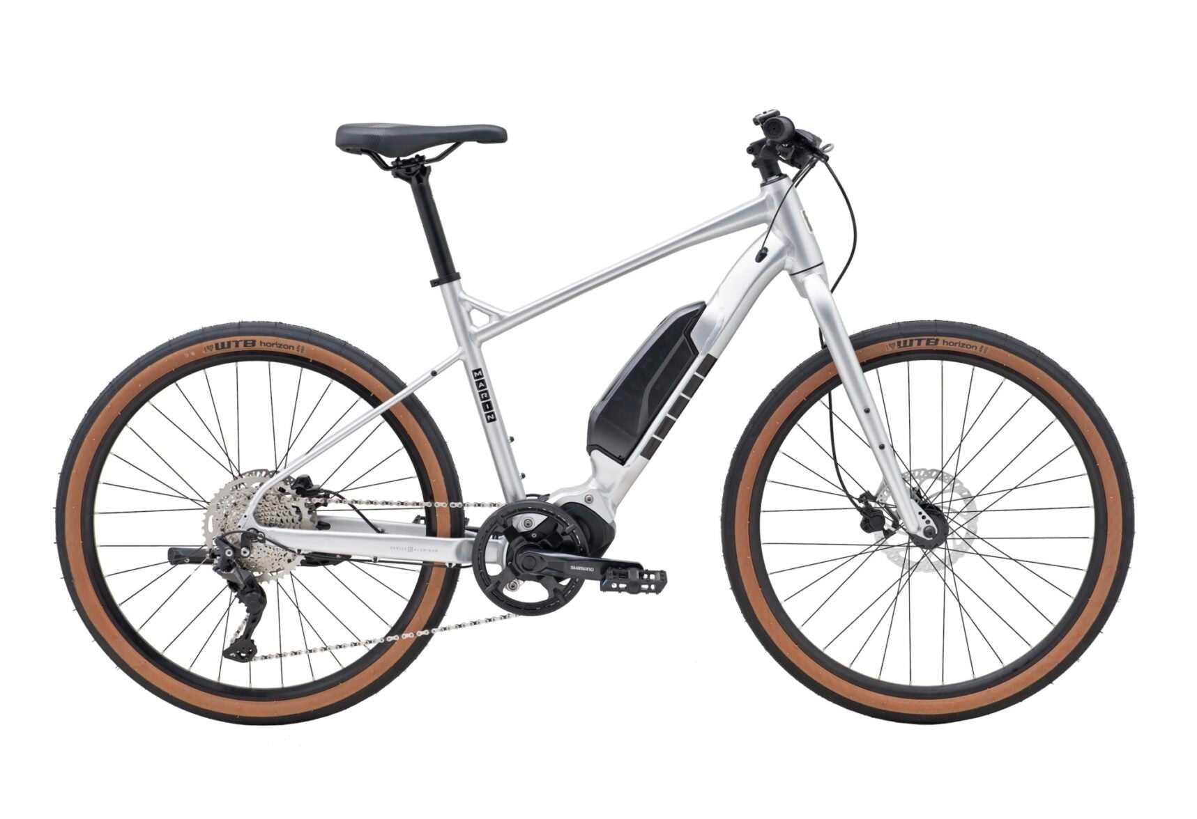 Marin Sausalito 1 Electric Hybrid Bike Silver Size