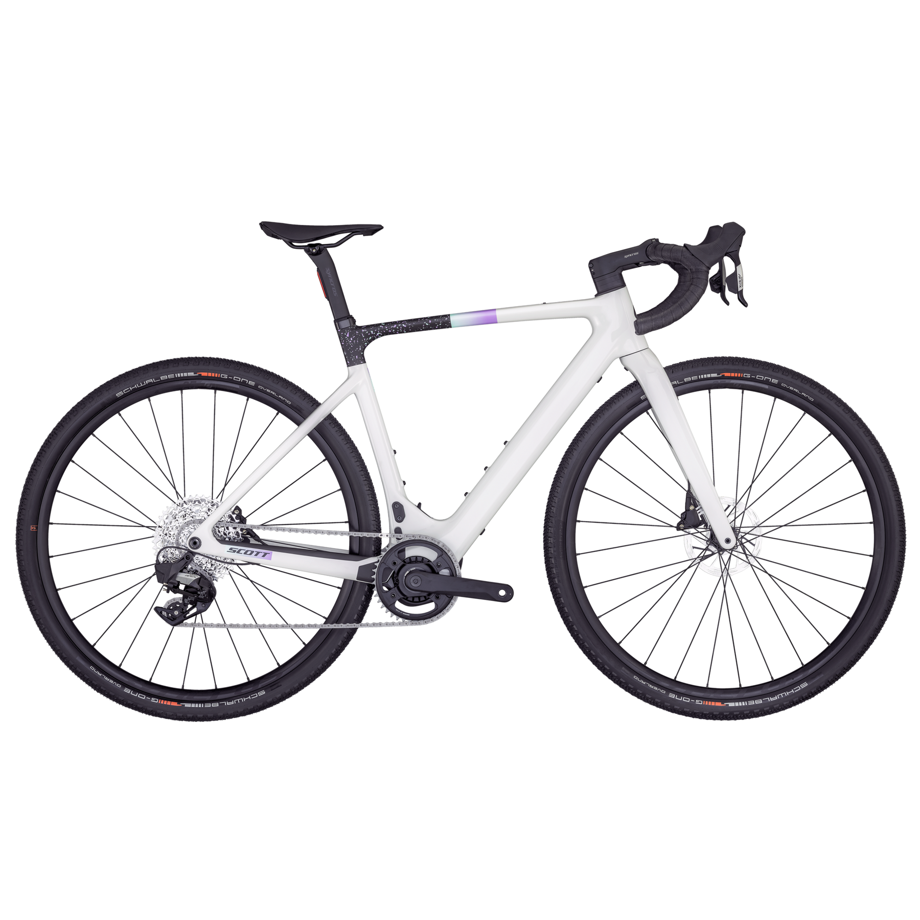 Scott Contessa Solace Gravel eRIDE 15 Electric Gravel Bike Beluga Grey/Terrazzo Black L