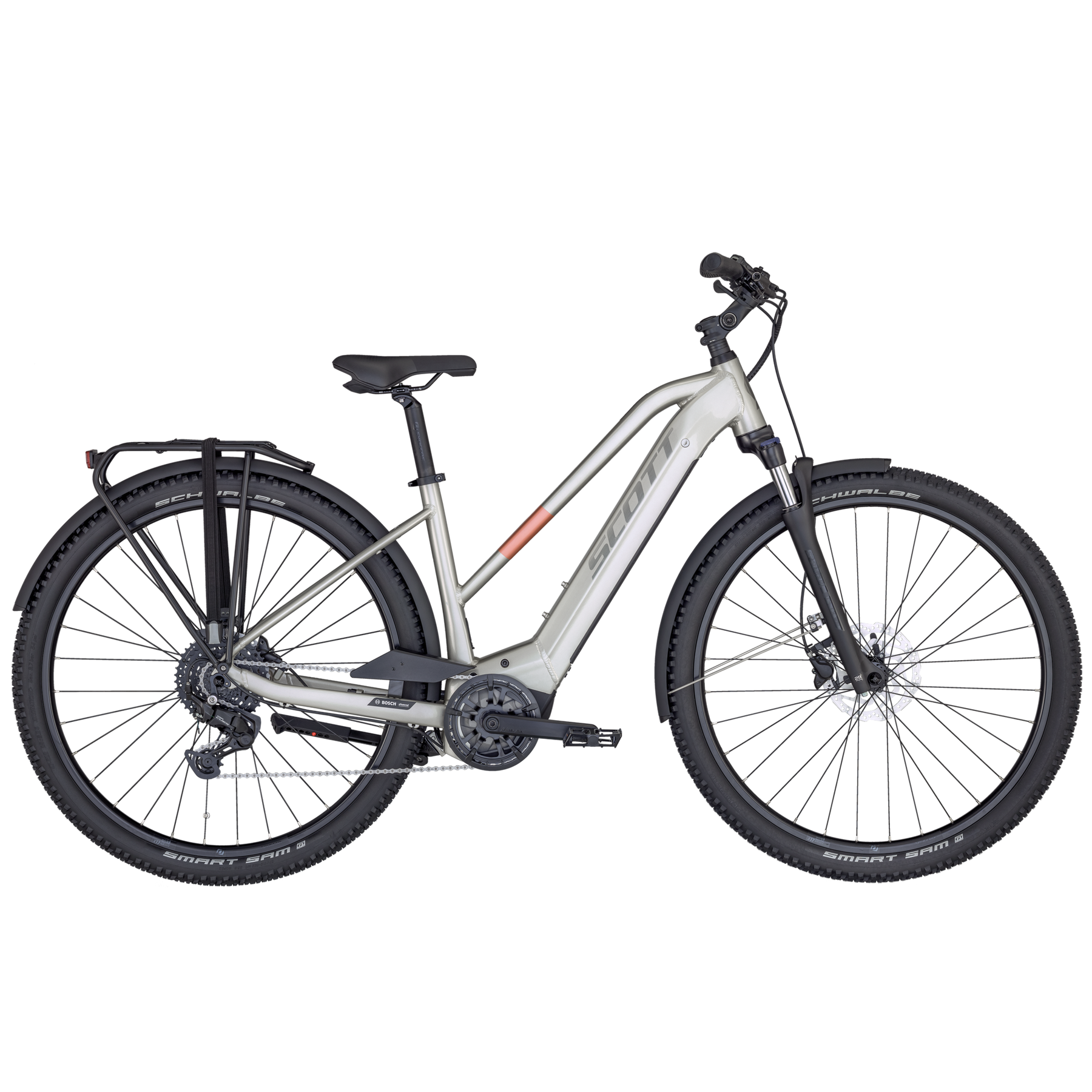 Scott Sub Cross eRIDE 30 Lady EQ Electric Hybrid Bike Stainless Beige L