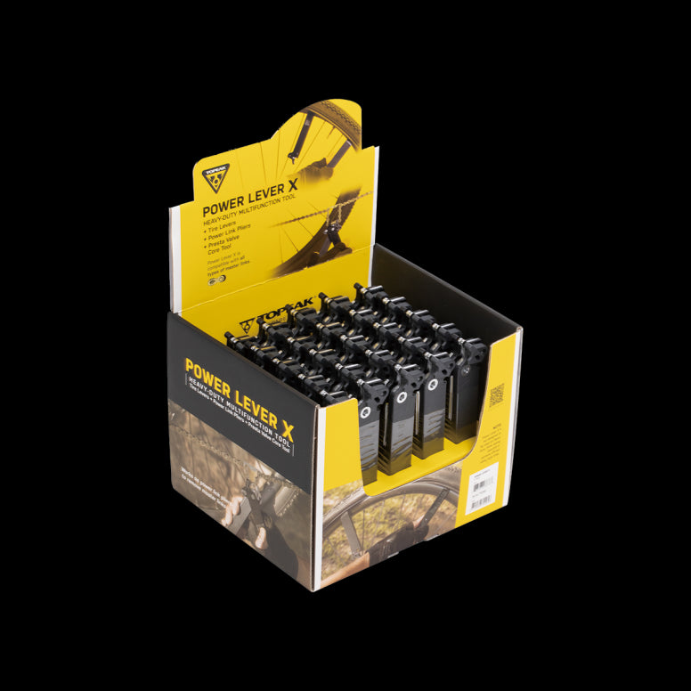 Topeak Power Lever X Display Box 25pcs Black