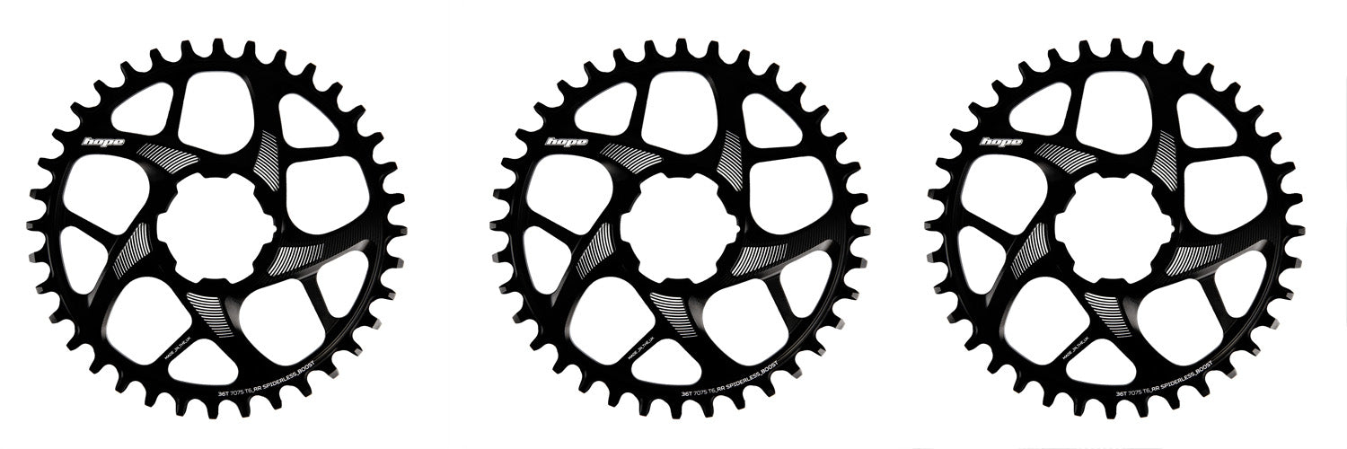 Hope spiderless hot sale chainring