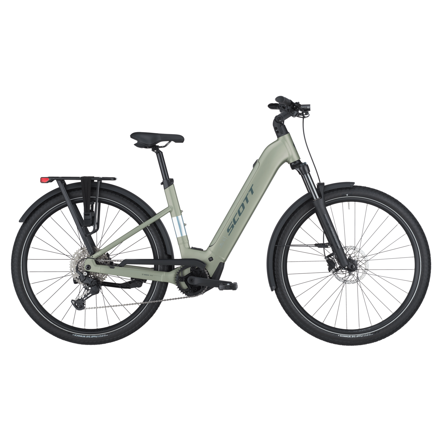 scott sub 30 wave electric hybrid bike Aztec Green XL