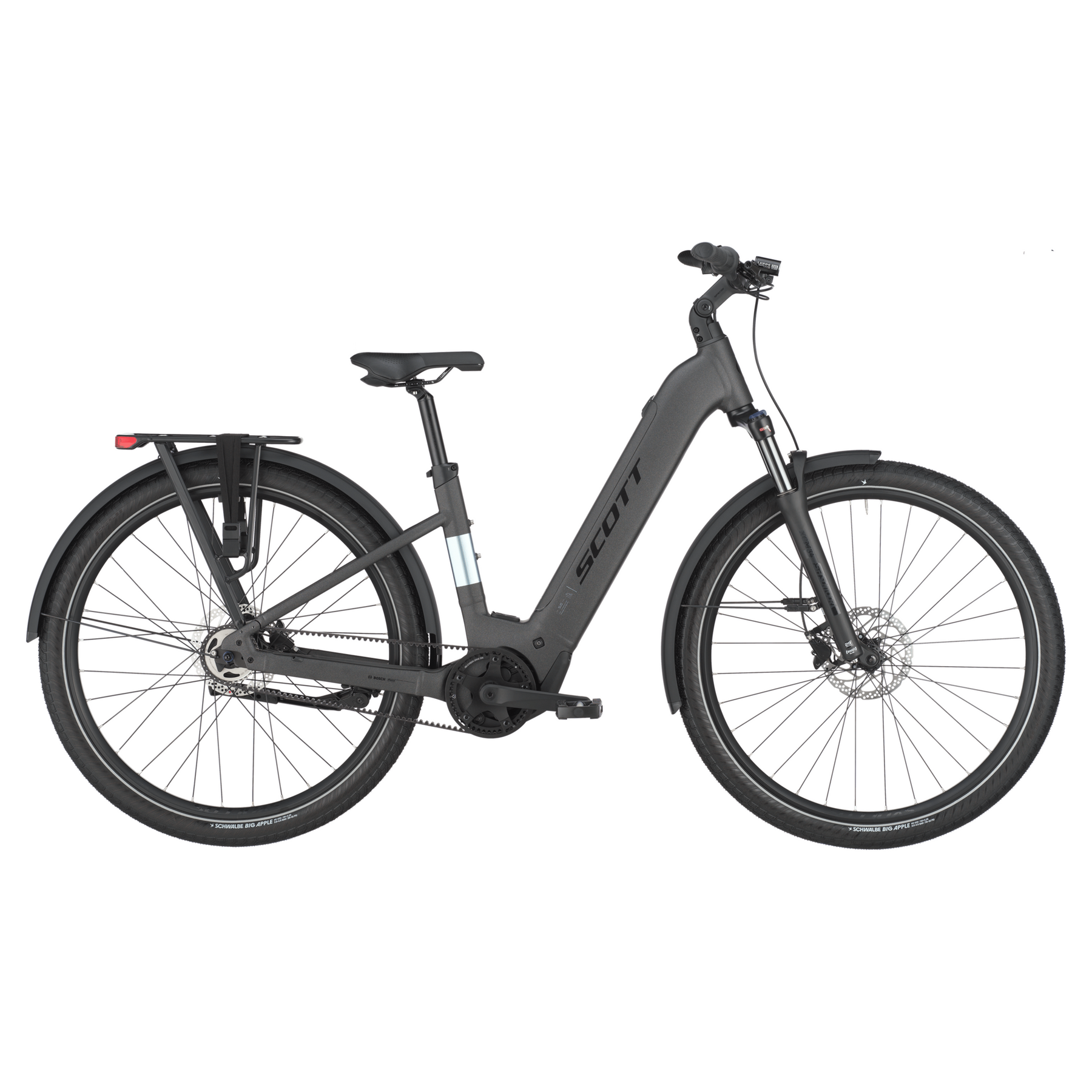 scott sub 20 belt wave electric hybrid bike Midnight Grey XL