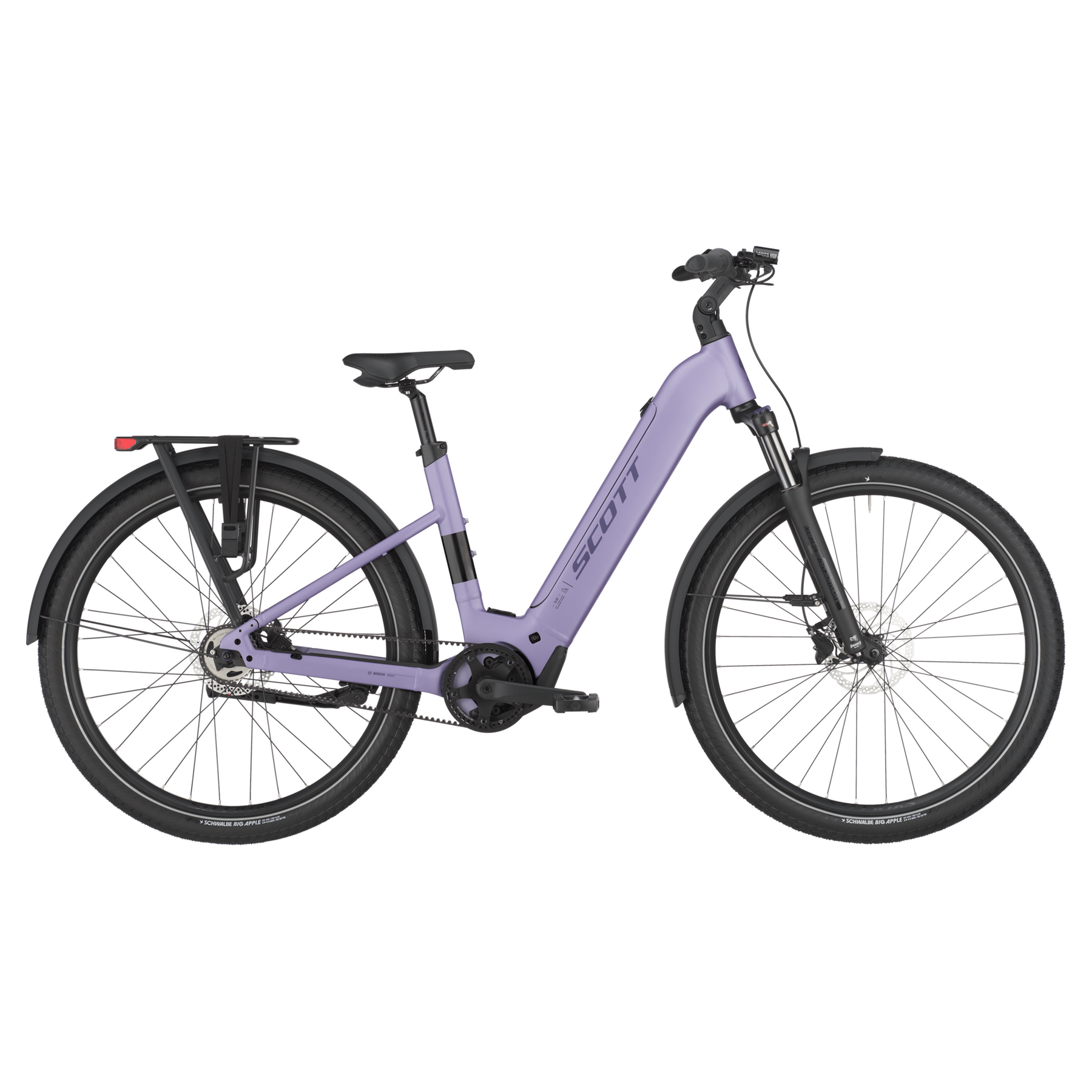 scott sub 20 belt wave electric hybrid bike Lila Purple XL