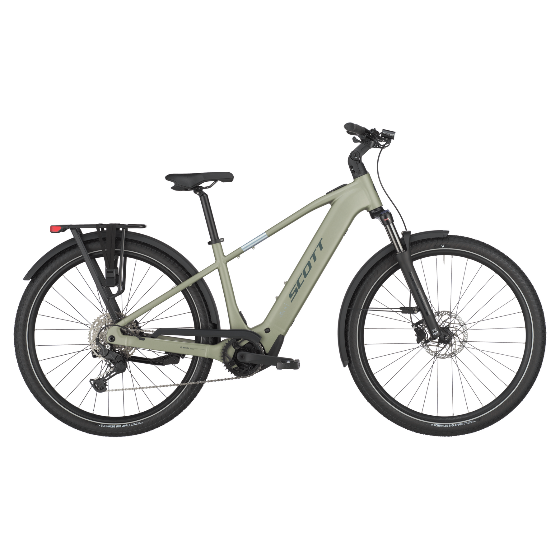 scott sub 30 electric hybrid bike Aztec Green XL