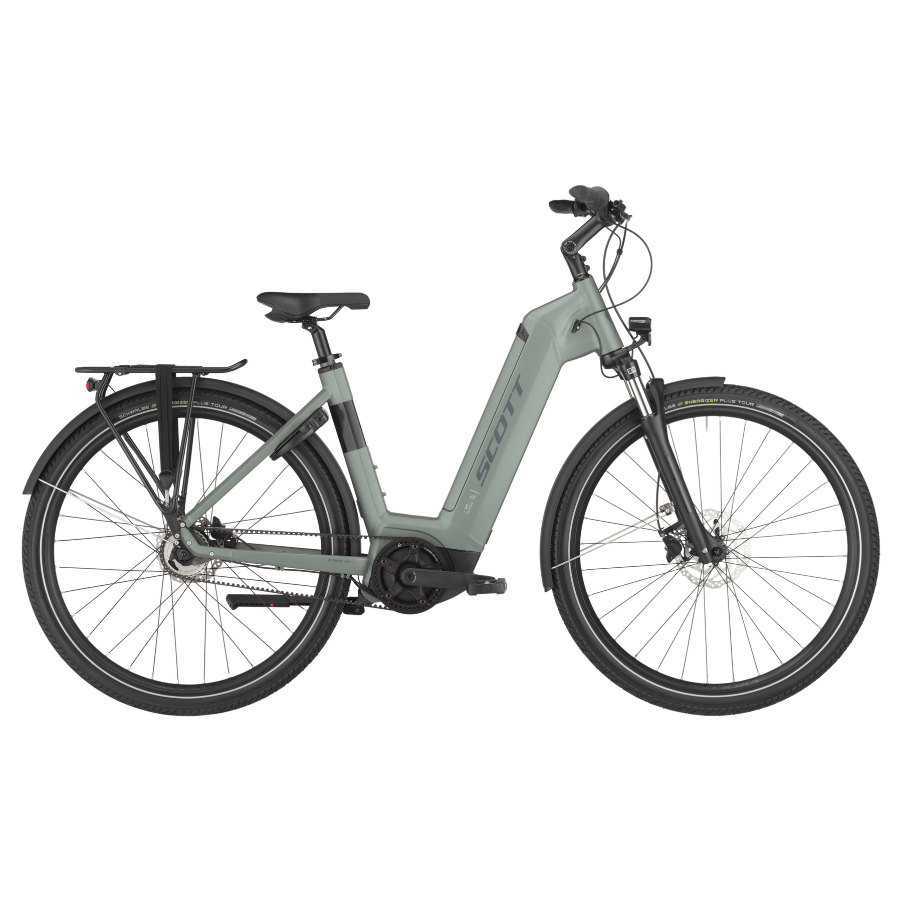 scott sub 40 belt wave electric hybrid bike Highland Green L