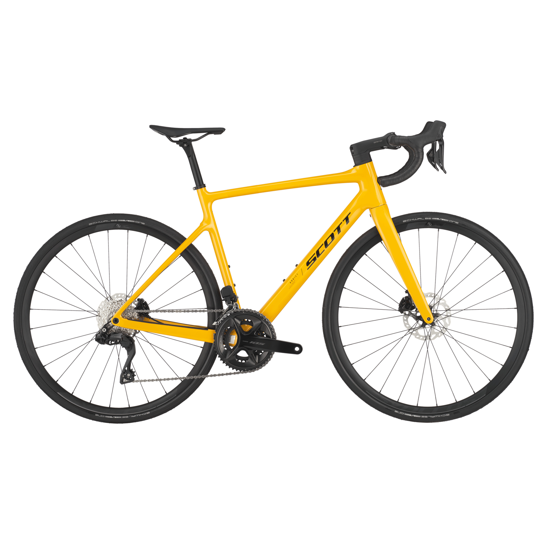 scott addict 40 road bike bahama yellow XXL