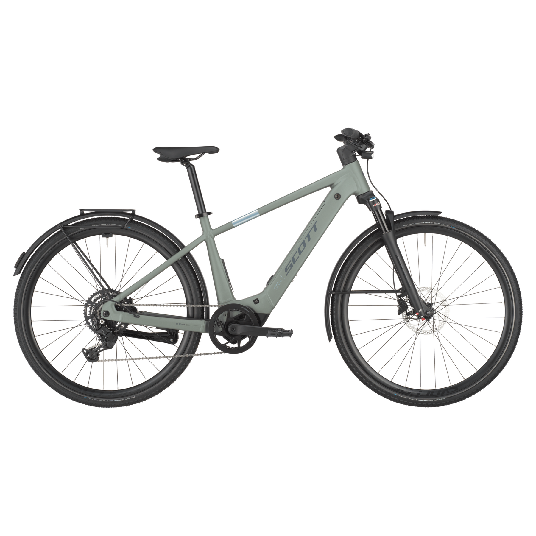 scott passage 30 electric hybrid bike Highland Green XL