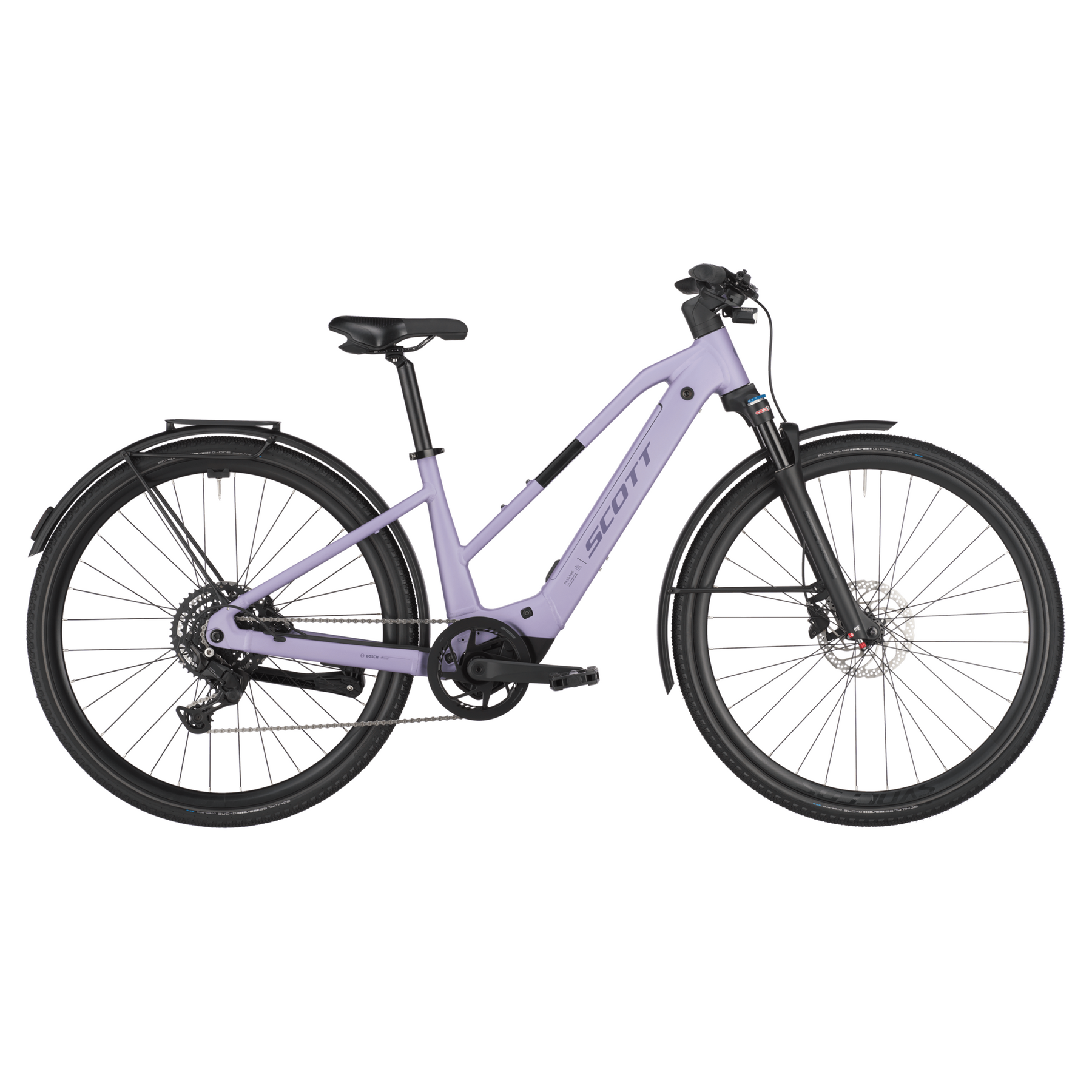 scott passage 30 slope electric hybrid bike Lila Purple L