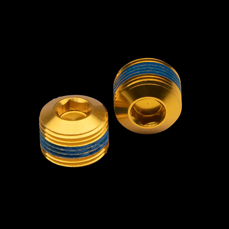 Crankbrothers Coloured Pedal End Cap Gold