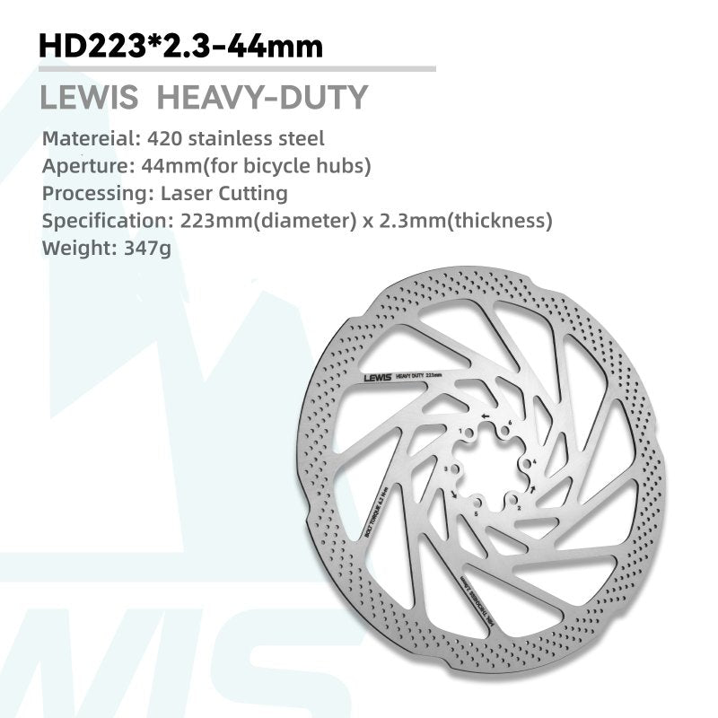 Lewis Heavy Duty 6-Bolt Disc Rotor 2.3mm
