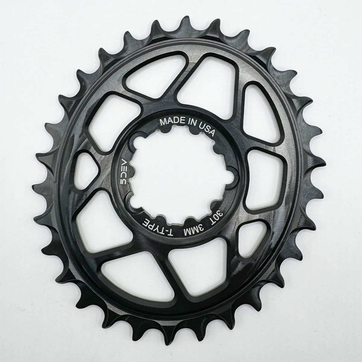 5Dev 3-Bolt Direct Mount Oval Chainring