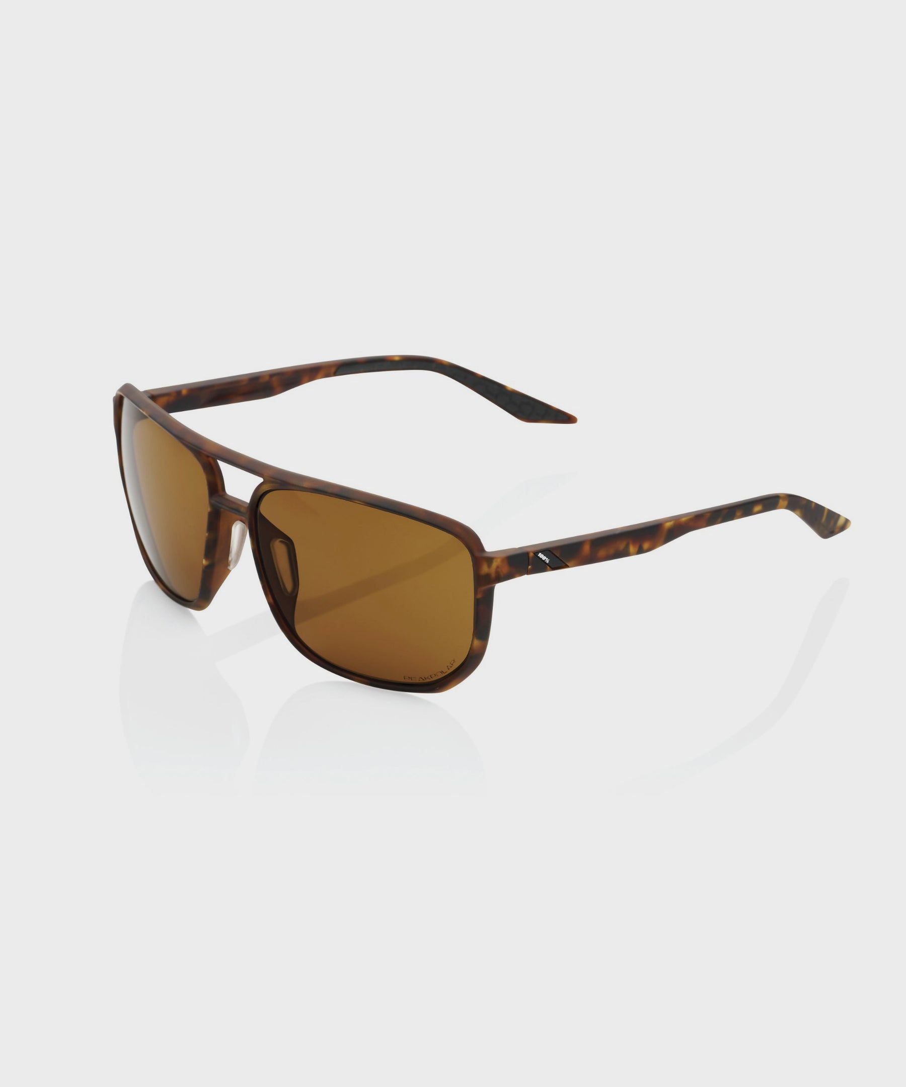 100% Konnor Glasses Soft Tact Havana / Bronze PEAKPOLAR