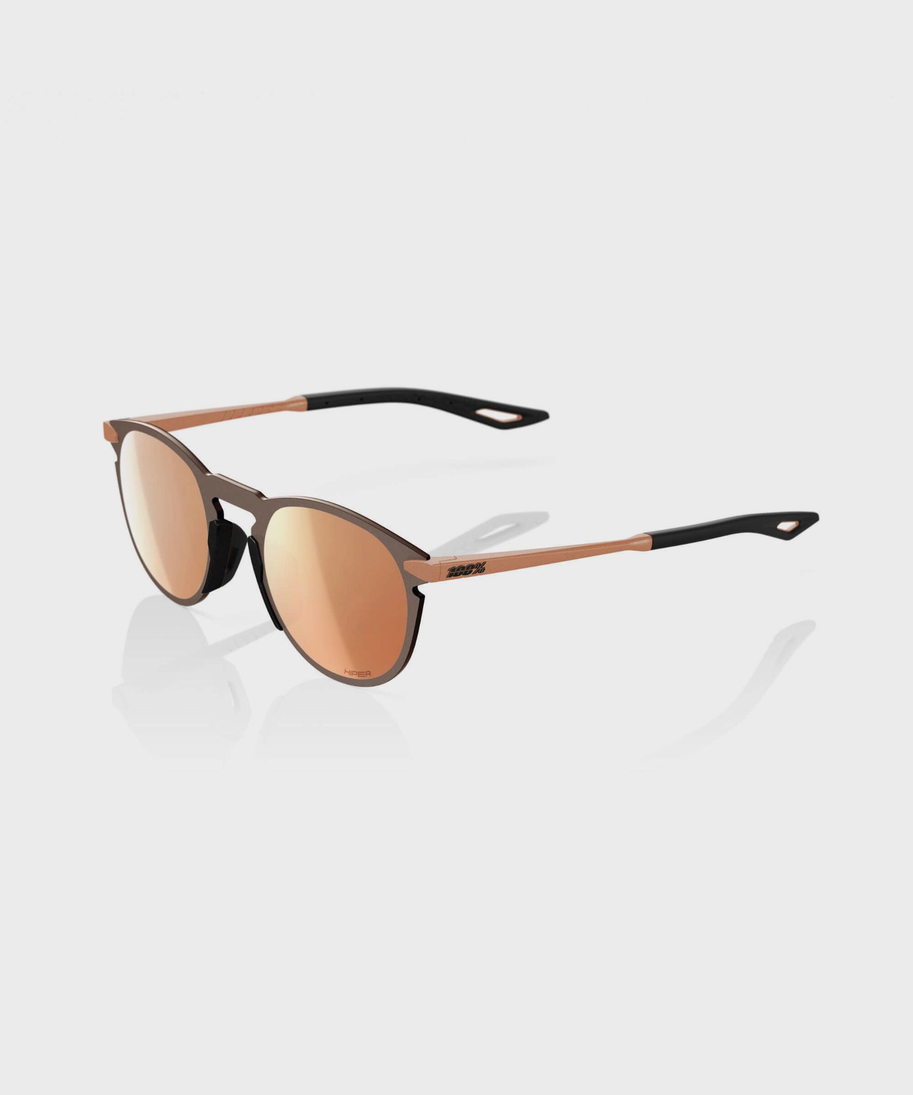 100% Legere Round Glasses Matte Copper Chromium / HiPER Copper