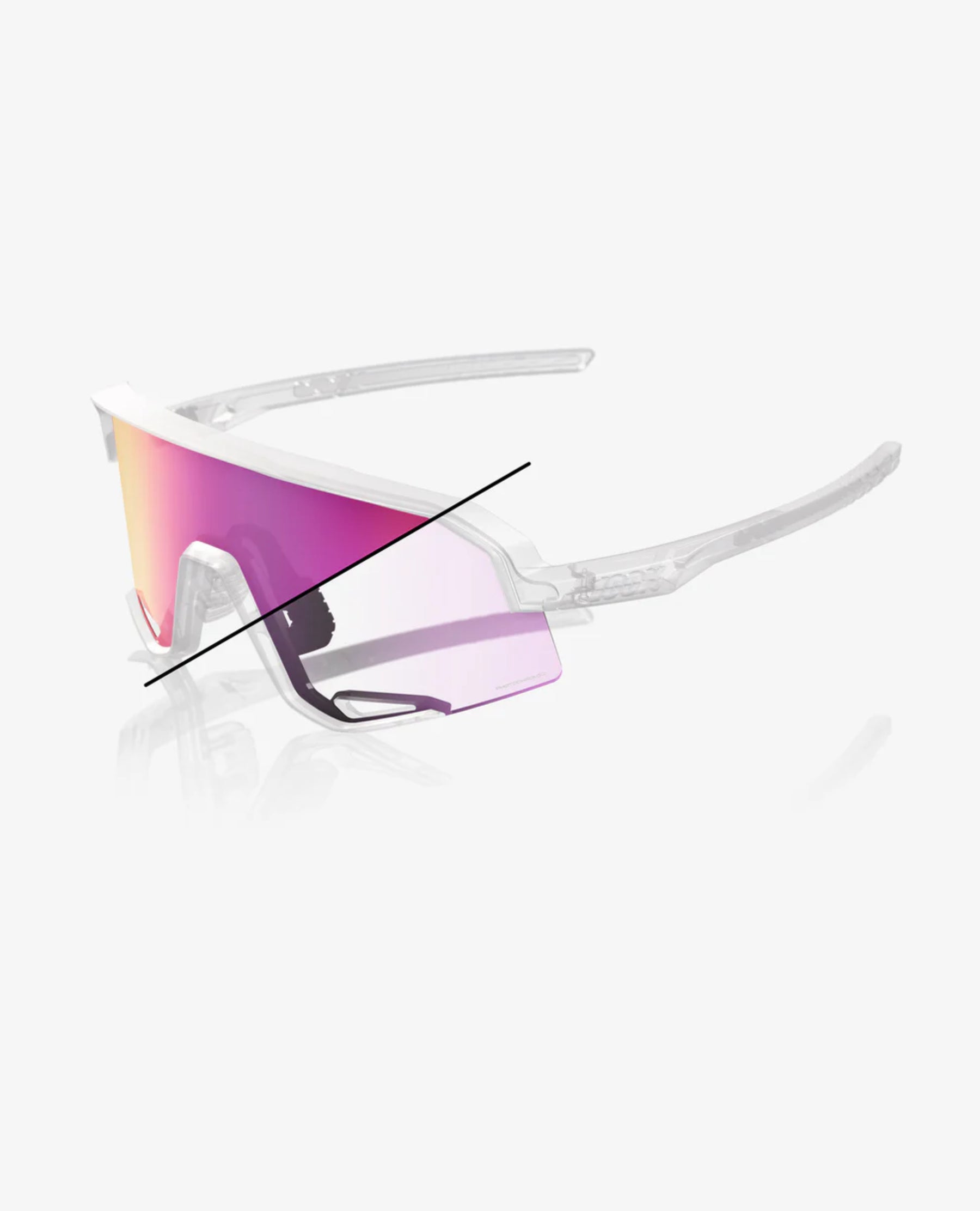 100% Slendale Replacement Lens Purple Mirror Photochromic