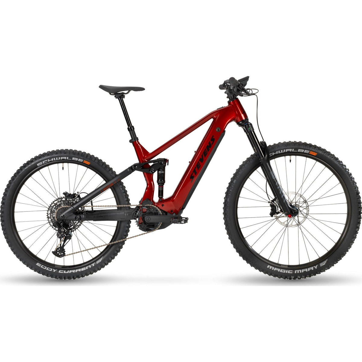 Stevens E-Inception AM 7.6.1 GTF Gen.1 Mullet Electric Mountain Bike Red XL