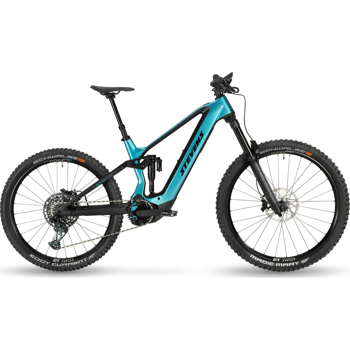 Stevens E-Inception ED 8.7.1 GTF Gen.1 Mullet Electric Mountain Bike Blue XL