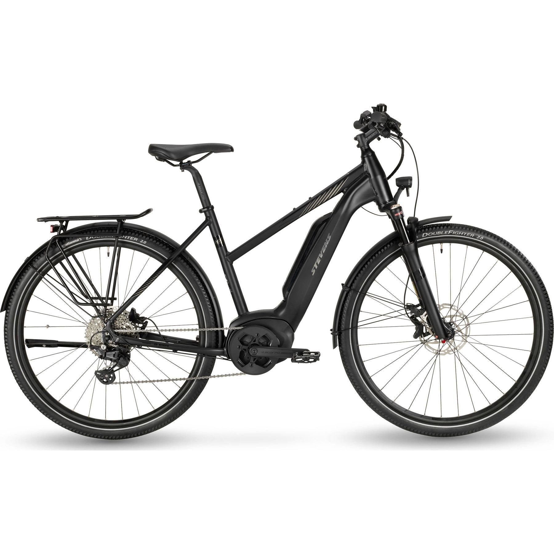 Stevens E-6X Tour LT Gen.1 Womens Electric City Bike Black L