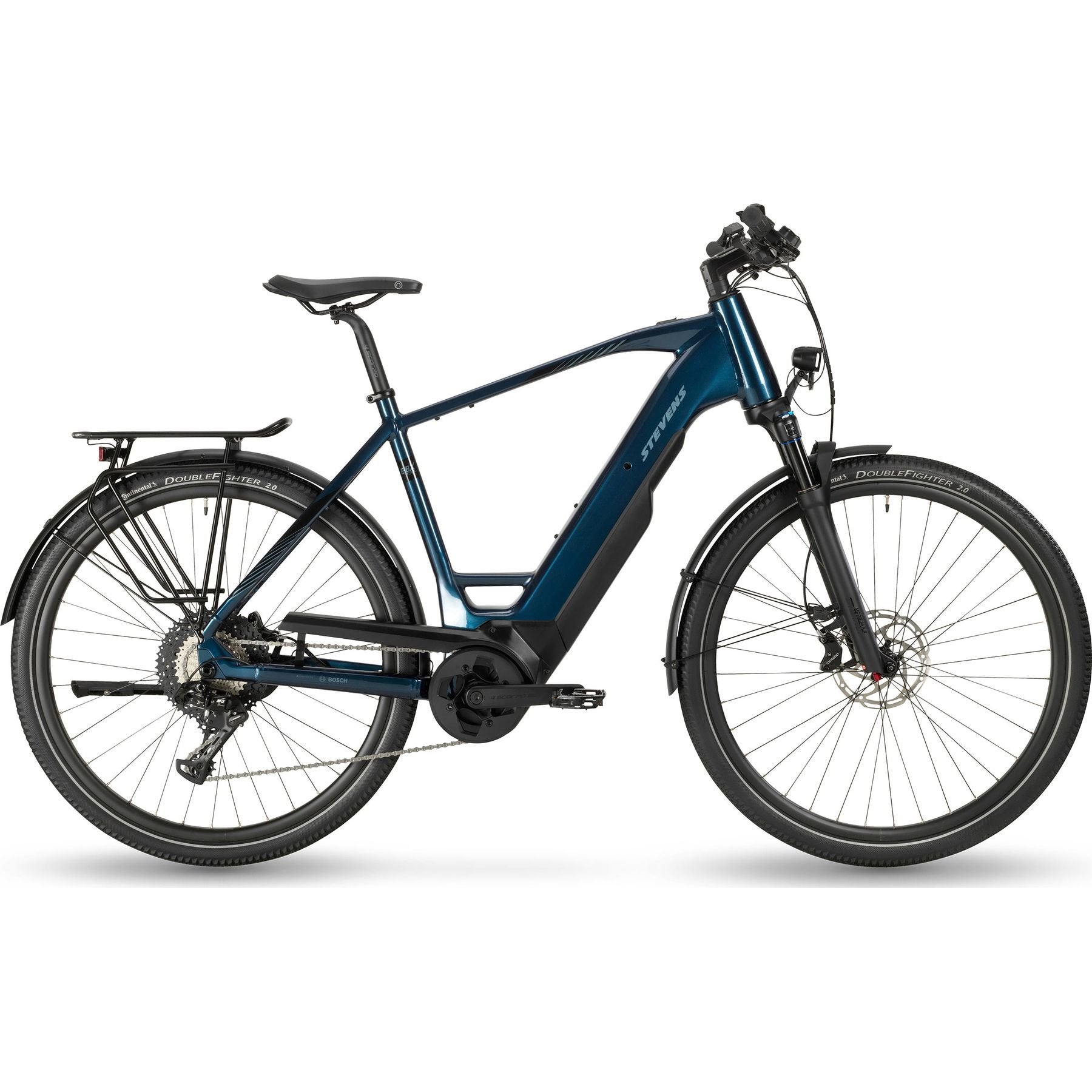 Stevens E-8X Tour Plus HT Gen.1 Electric City Bike Blue XXL