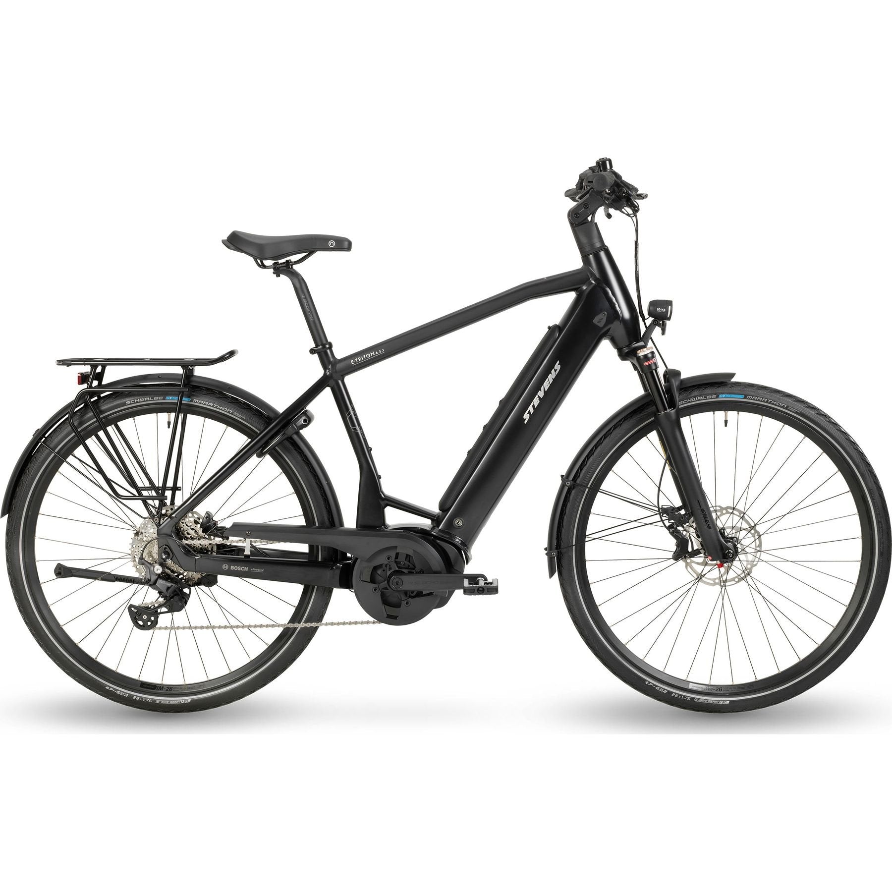 Stevens E-Triton 6.5.1 HT Electric City Bike Black XL
