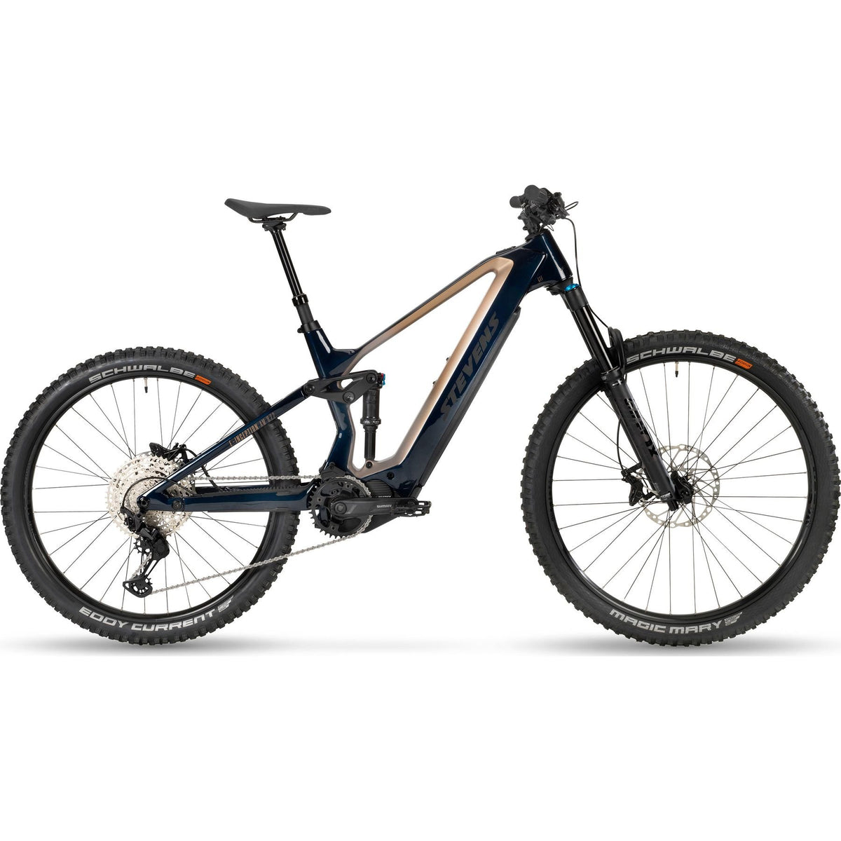 Stevens E-Inception AM 8.7.2 GTF Mullet Electric Mountain Bike Blue XL