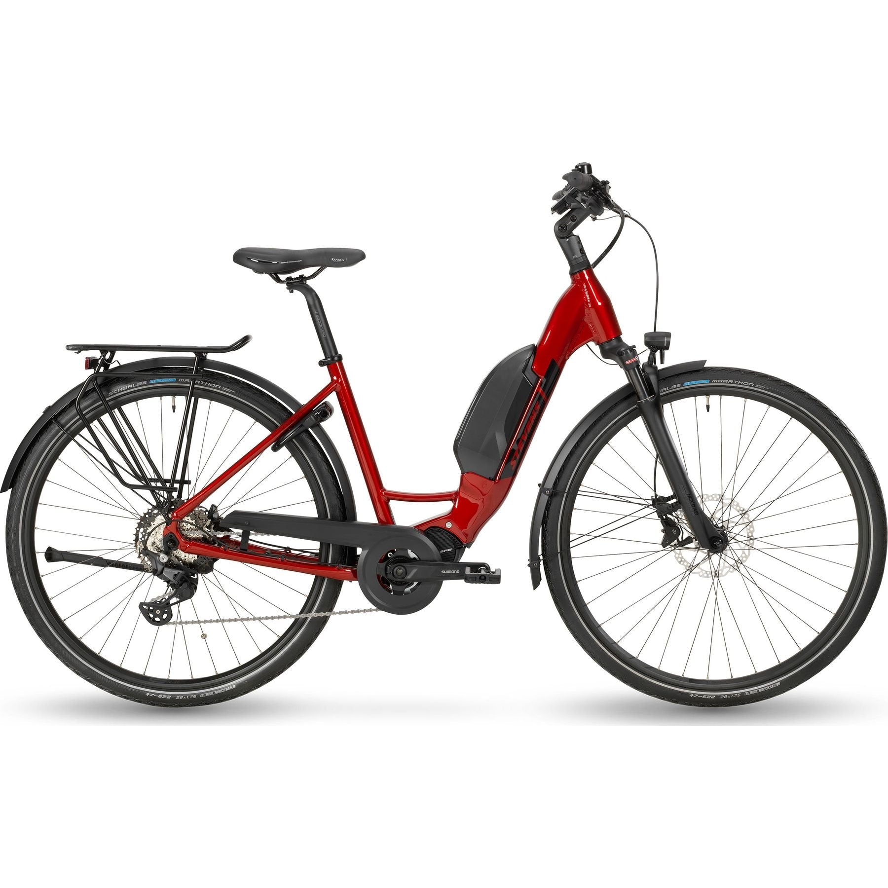 Stevens E-Bormio Luxe Forma Electric City Bike Red L