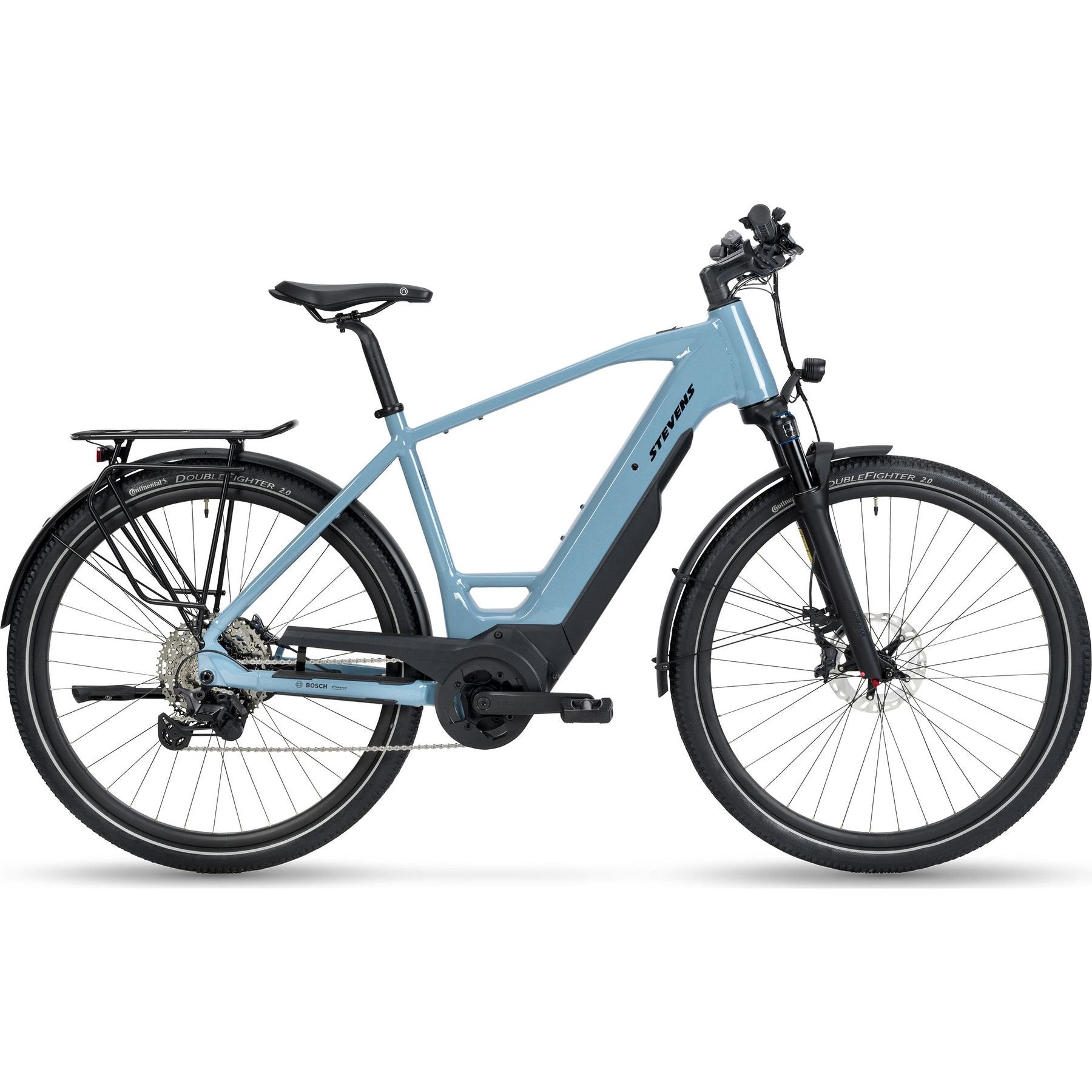 Stevens E-8X Tour Plus HT Gen.2 Electric City Bike Blue XXL