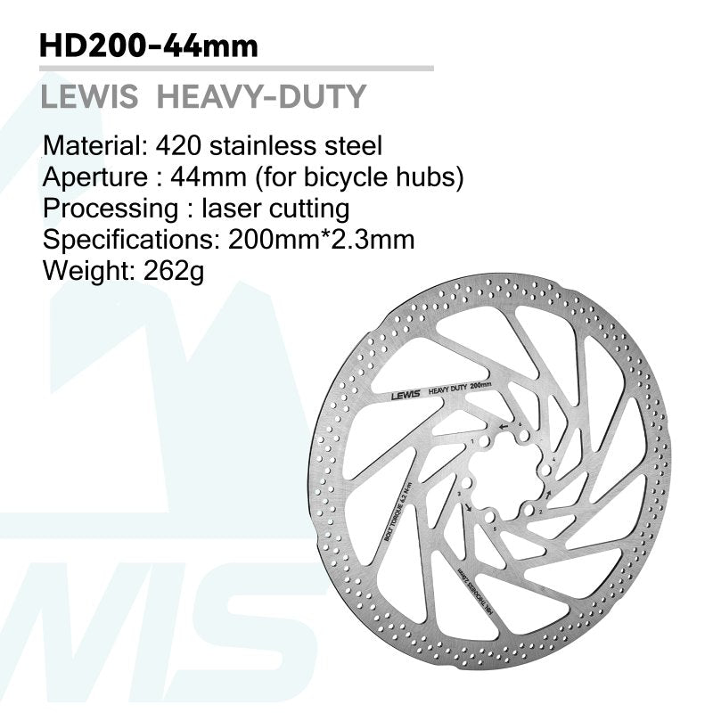 Lewis Heavy Duty 6-Bolt Disc Rotor 2.3mm