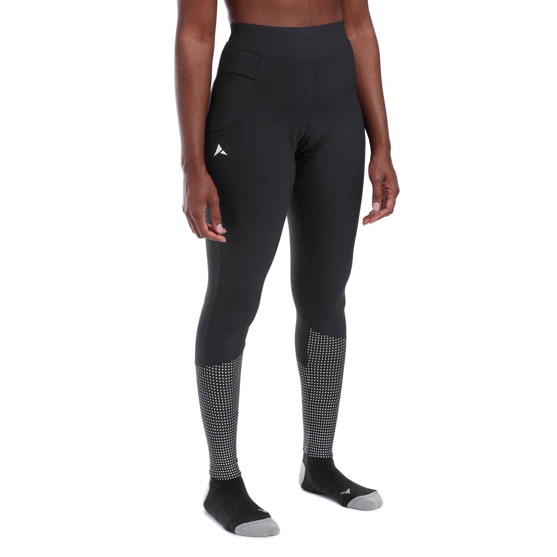 altura womens nightvision dwr waist tights Black 8
