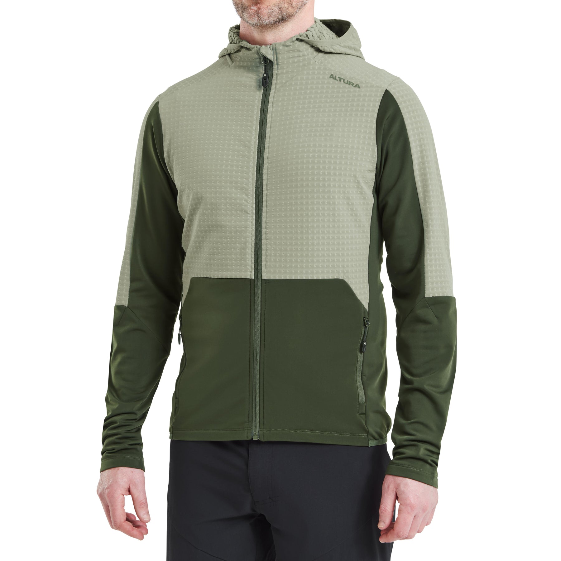 Altura Men's Esker Cave Trail Hoodie Stone/Olive 2XL