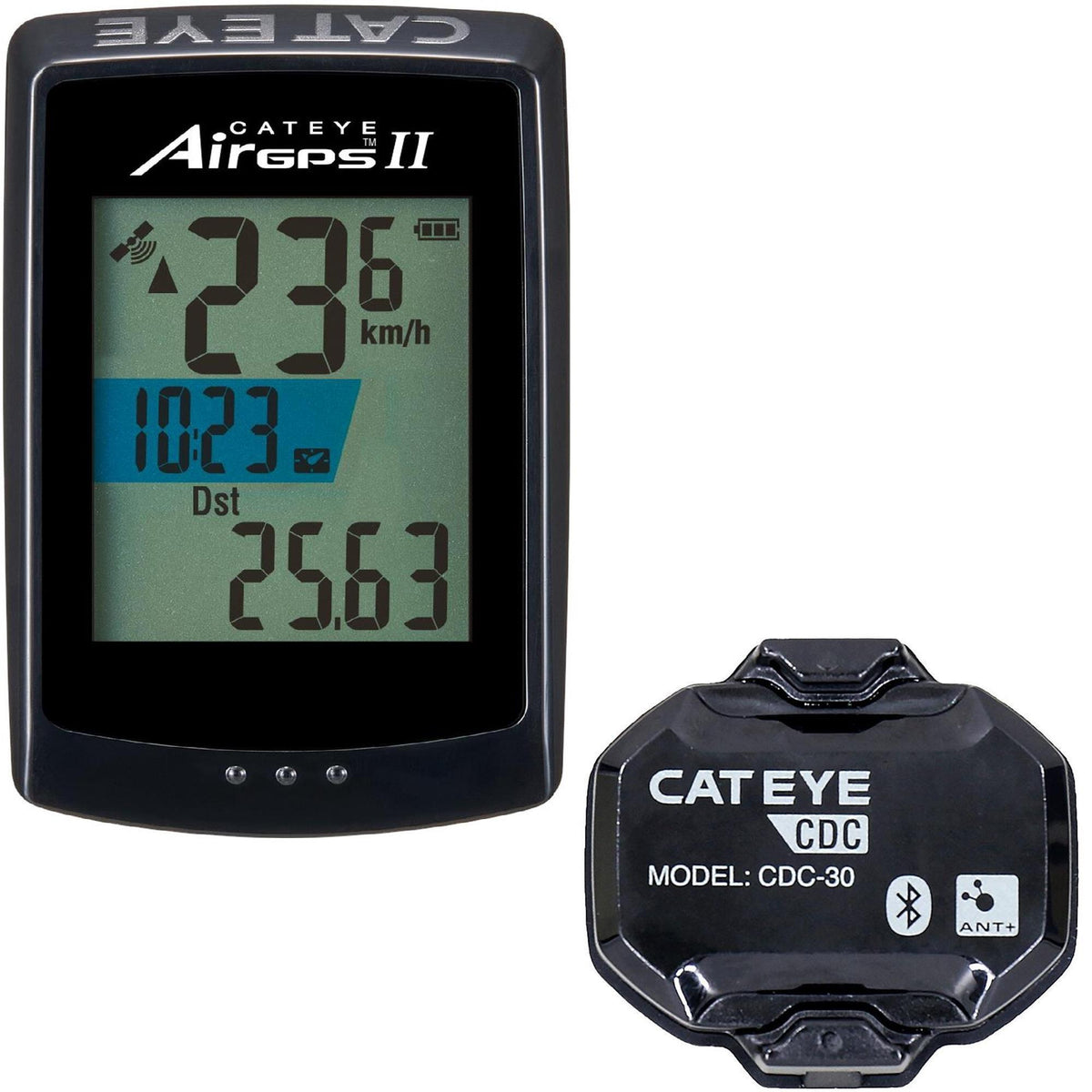 CatEye Air GPS 2 Cycle Computer With Cadence Sensor - USB-C
