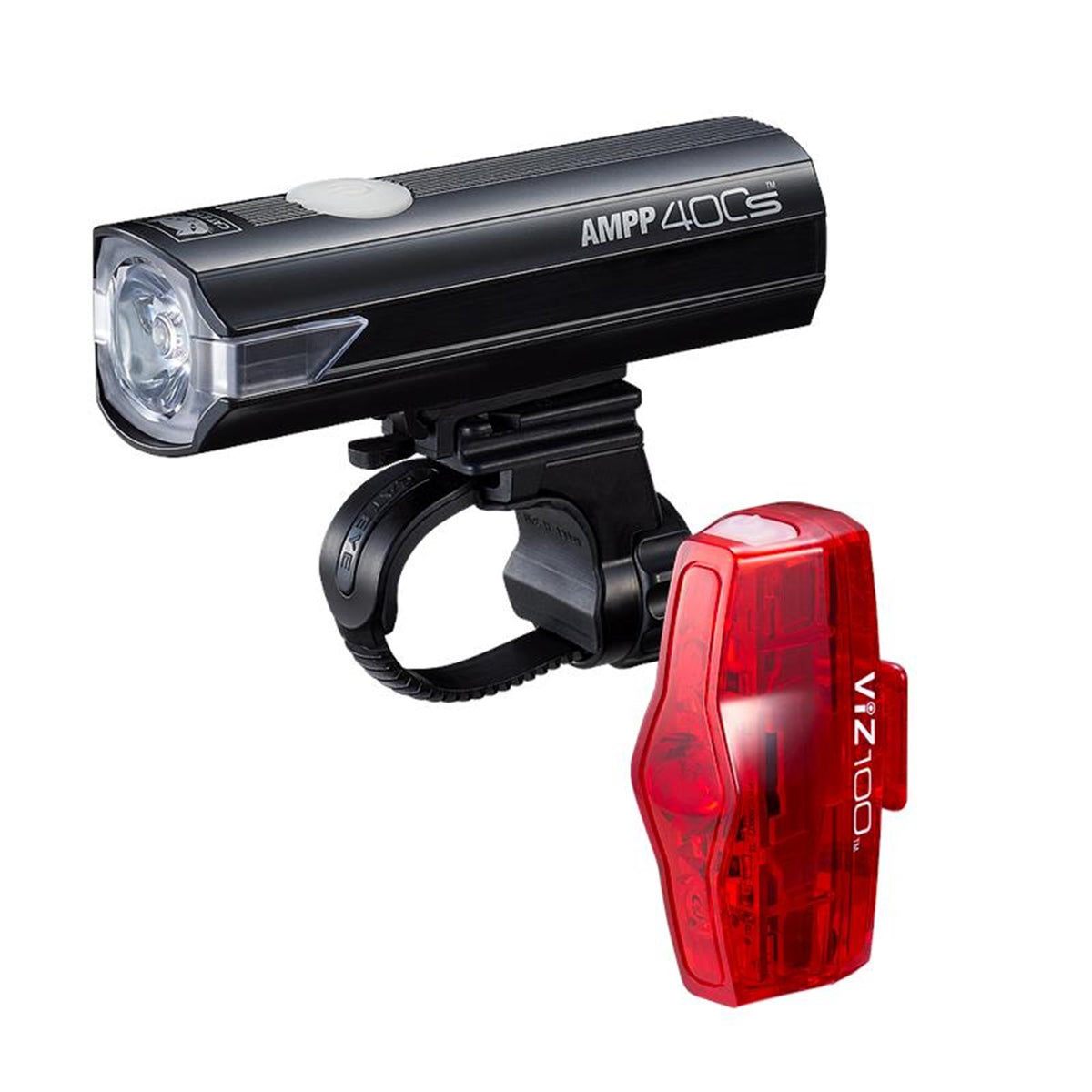 CatEye AMPP 400S / VIZ 100 Bike Light Set - USB-C