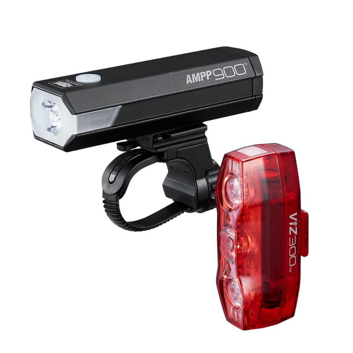 CatEye AMPP 900 / VIZ 300 Bike Light Set - USB-C