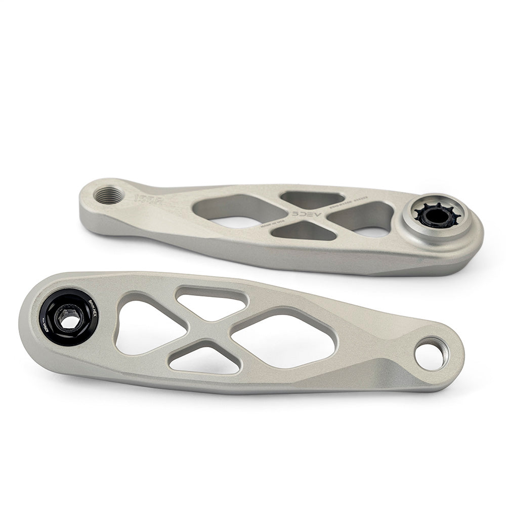 5Dev e-Bike ISIS Crankset Raw Silver 160mm