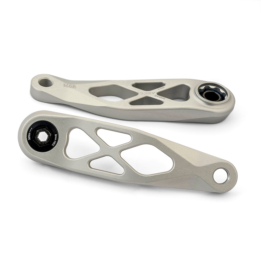 5Dev e-Bike ETOR Crankset Raw Silver 165mm