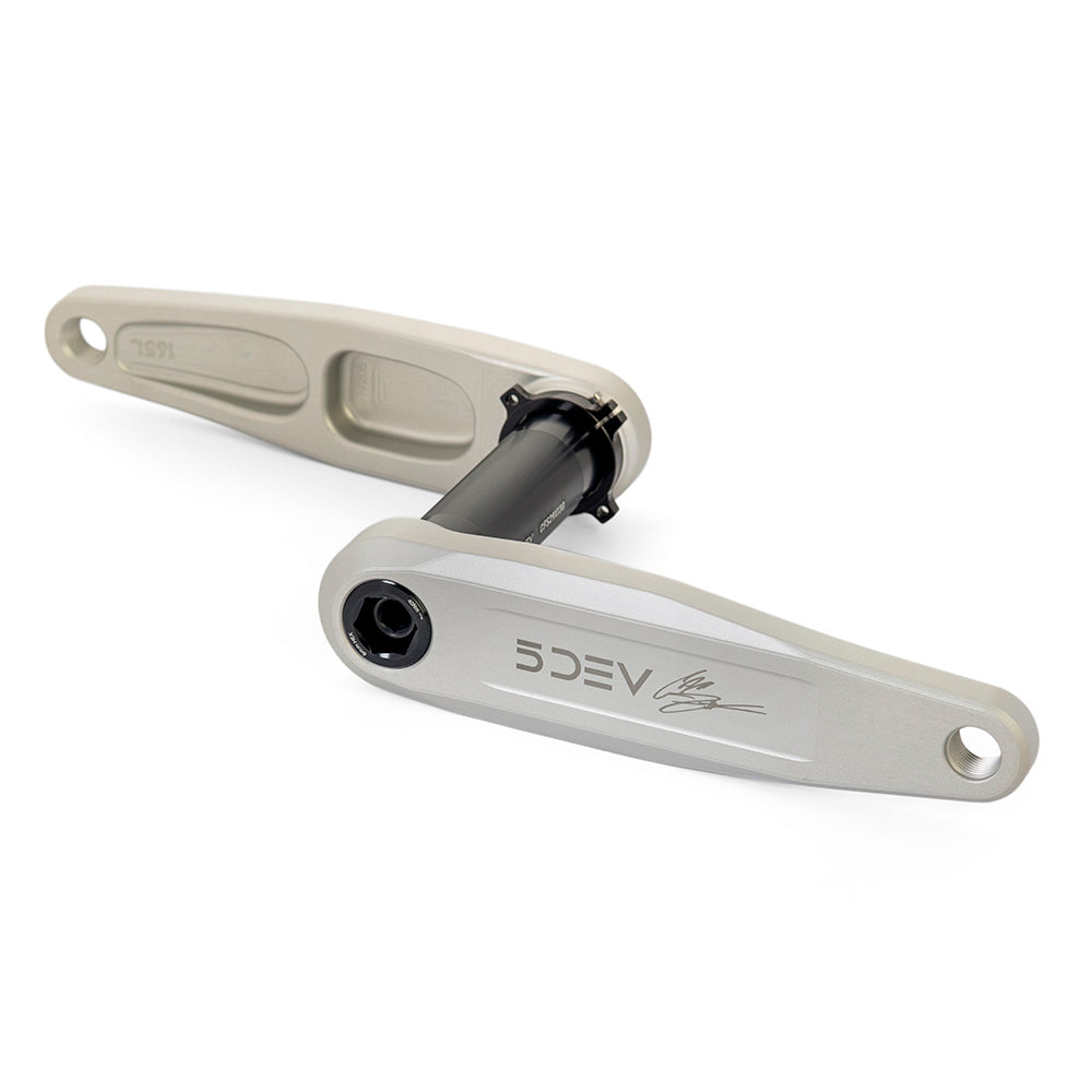 5Dev Freeride Crankset - 29mm Dub Raw Silver 150mm