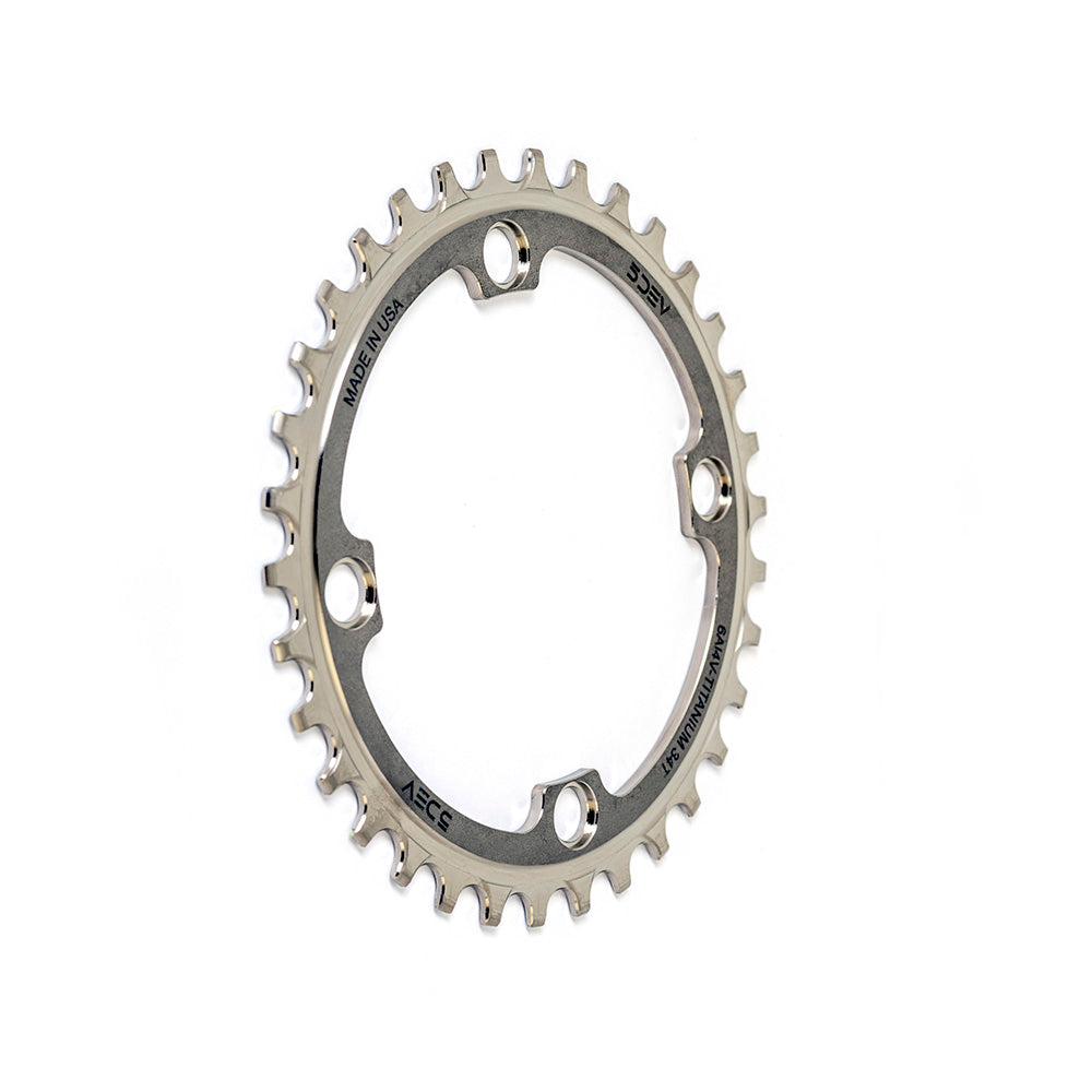 5Dev 104BCD Titanium Chainring Titanium 36T