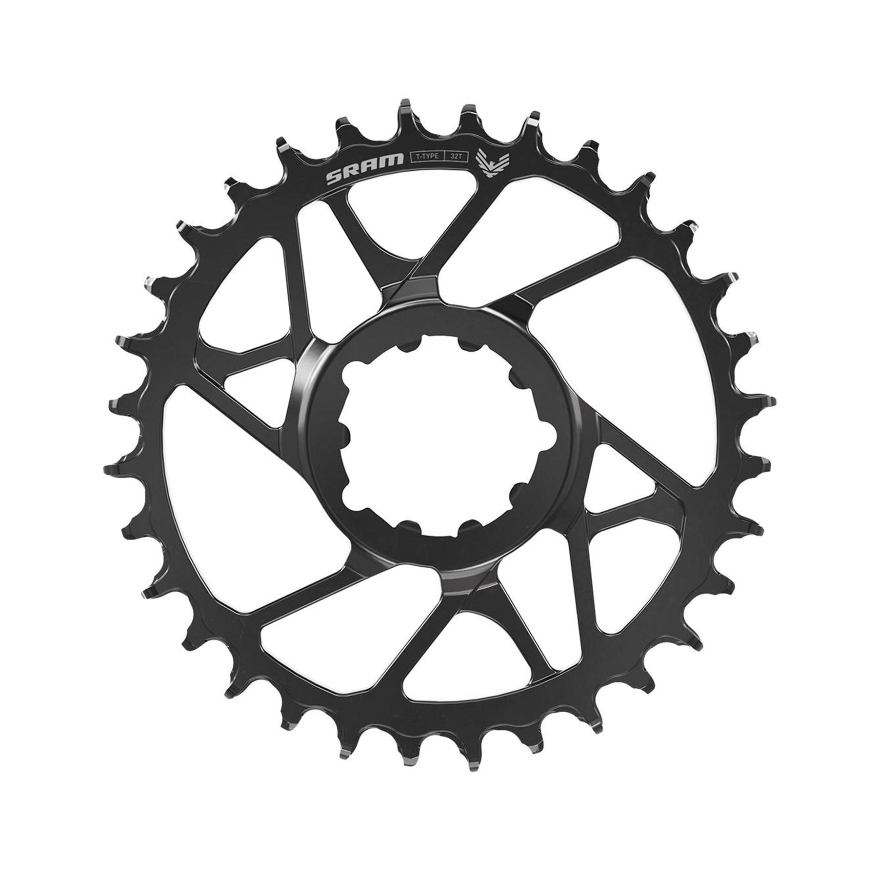 Sram S1000 T-Type Eagle Aluminium Direct Mount Chainring 3mm Offset (Including 8 Bolts) Black 34T
