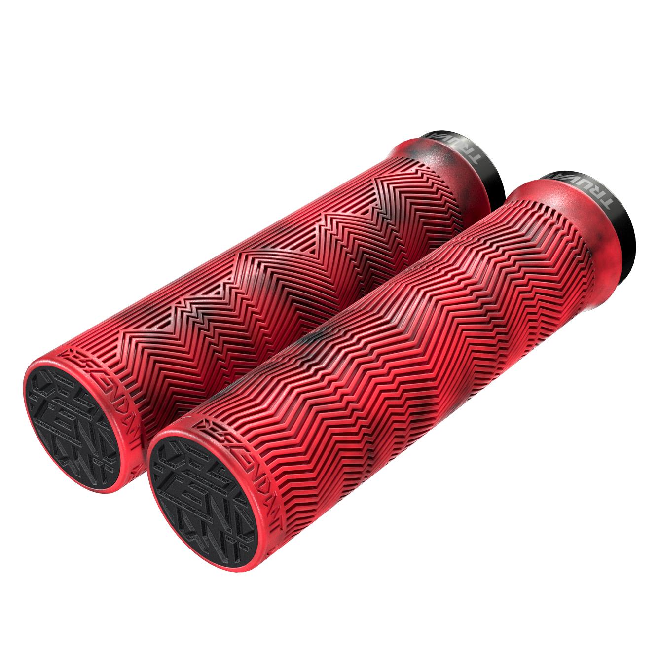 Truvativ Descendant Grips Single Locking Red/Blood Red