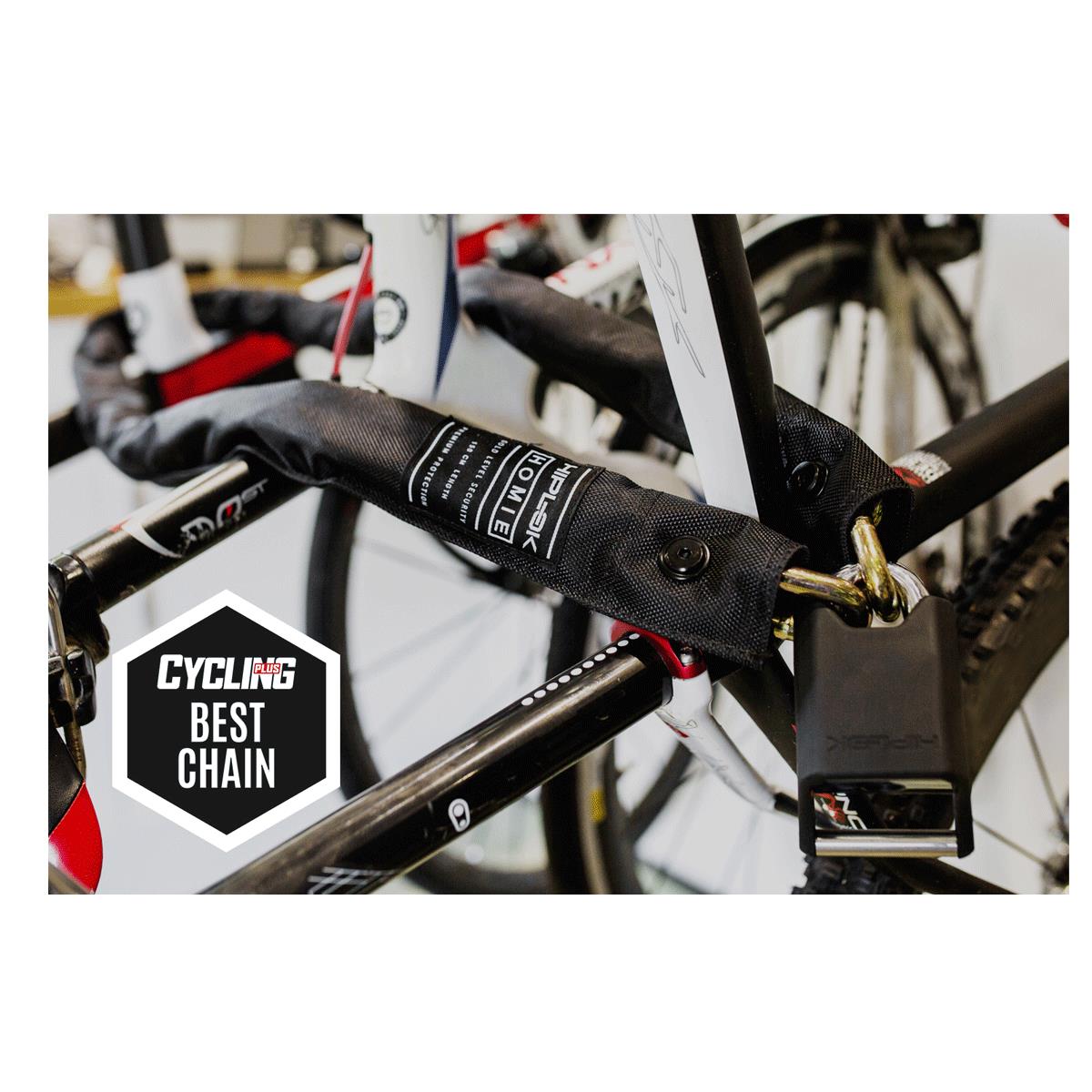 Hiplok Homie Stay At Home Chain Lock 10mm x 150cm Includes Wall Hook (Gold Sold Secure)