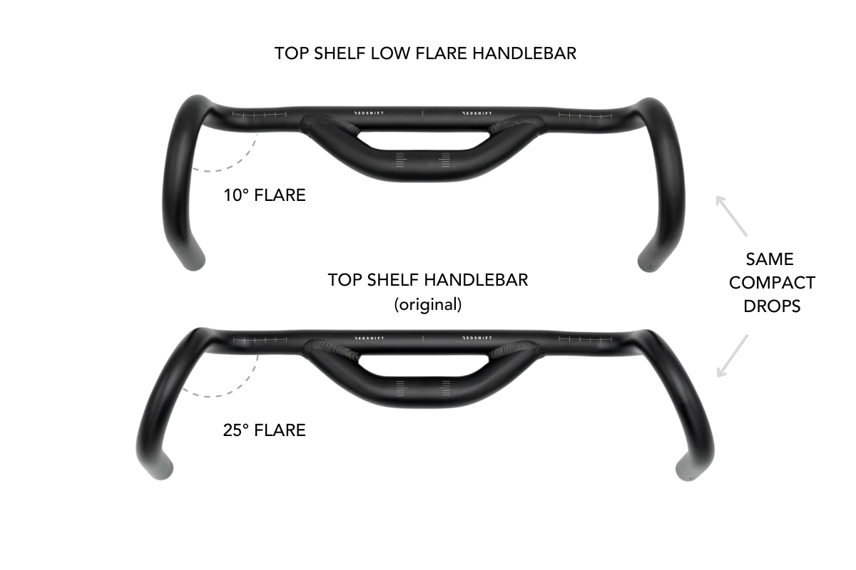 Redshift Sports Top Shelf Handlebar 50mm Rise - 10Deg Flare