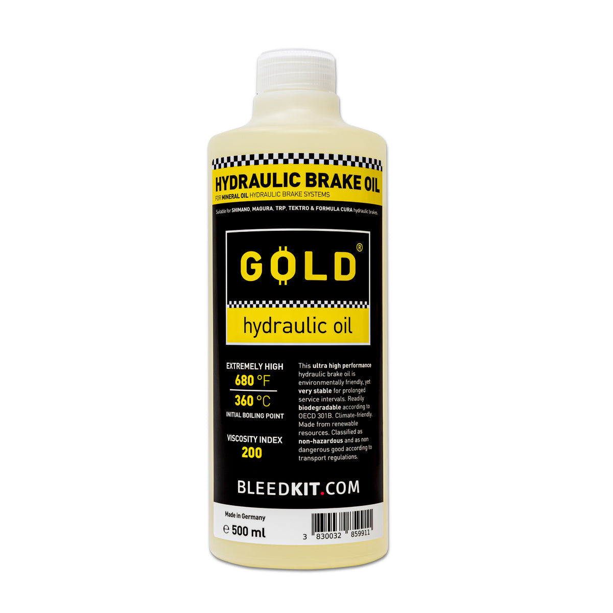 Bleedkit.com Gold Hydraulic Oil 500ml