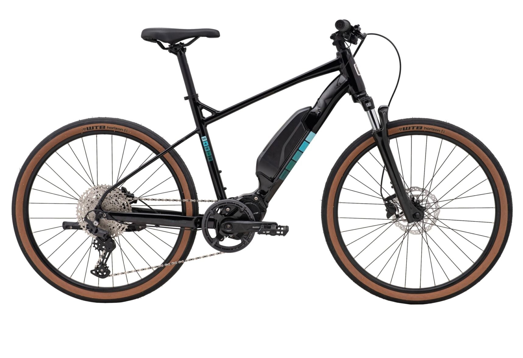 Marin Sausalito 2 Electric Hybrid Bike Black/Teal Size
