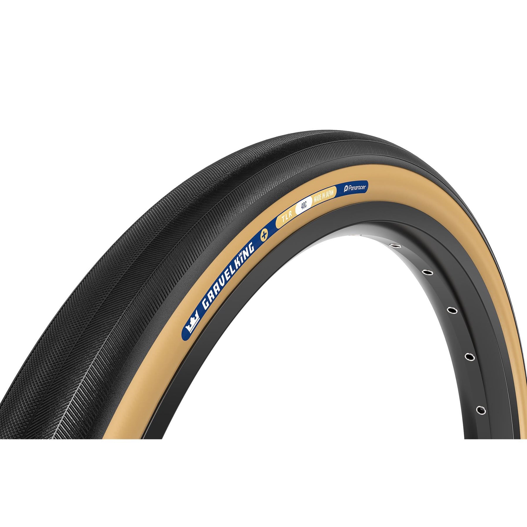 Panaracer Gravelking Slick Plus TLR Gravel Tyre Black/Brown 700 x 40c