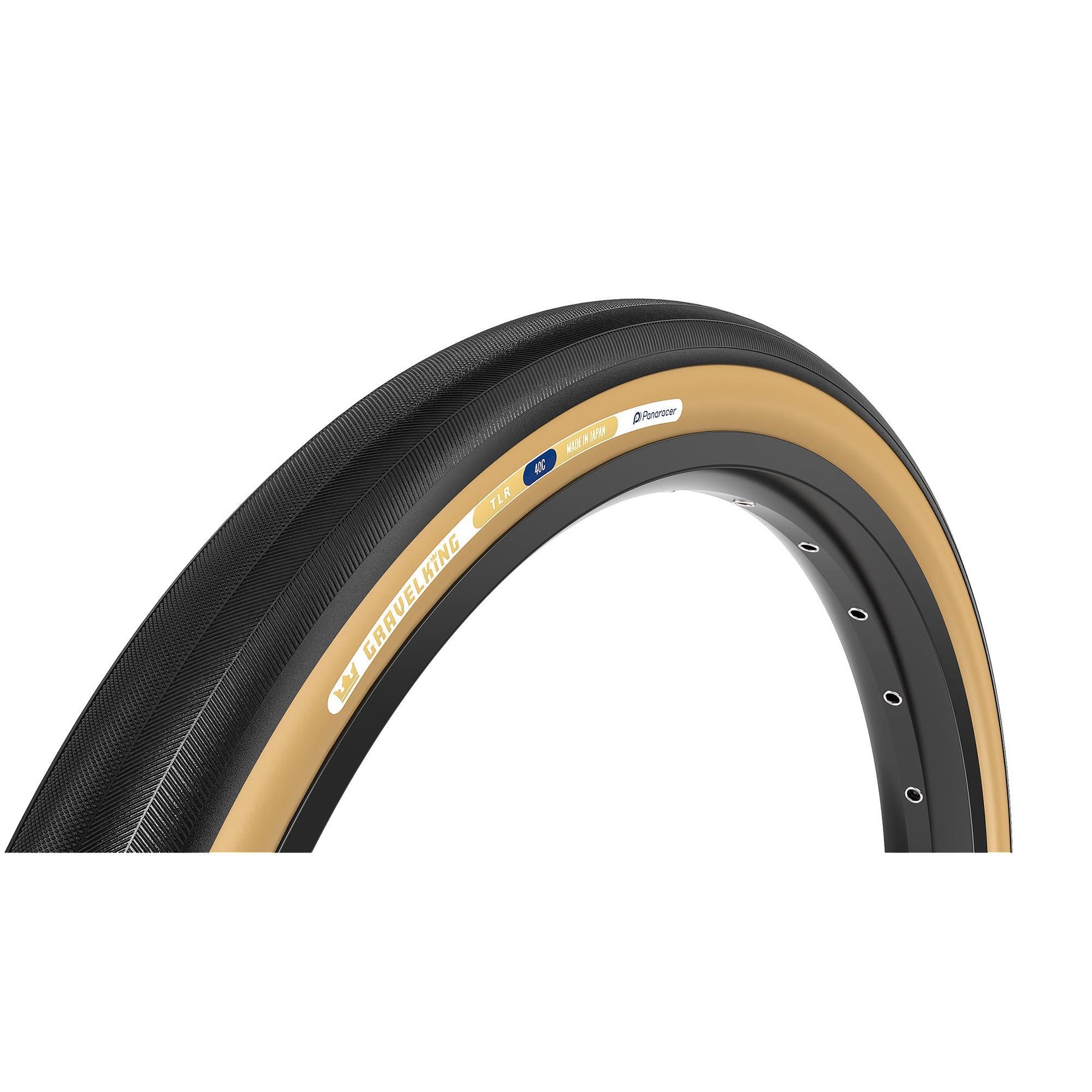 Panaracer Gravelking Slick TLR Gravel Tyre Black/Brown 650B x 48c